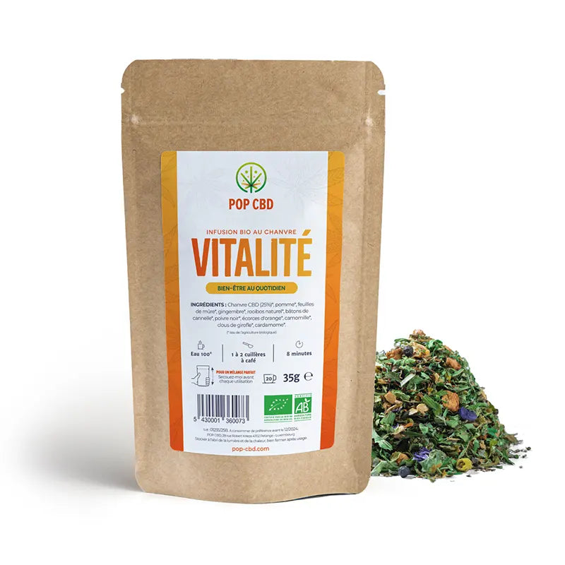 Infusion bio cbd Vitalité Pop CBD