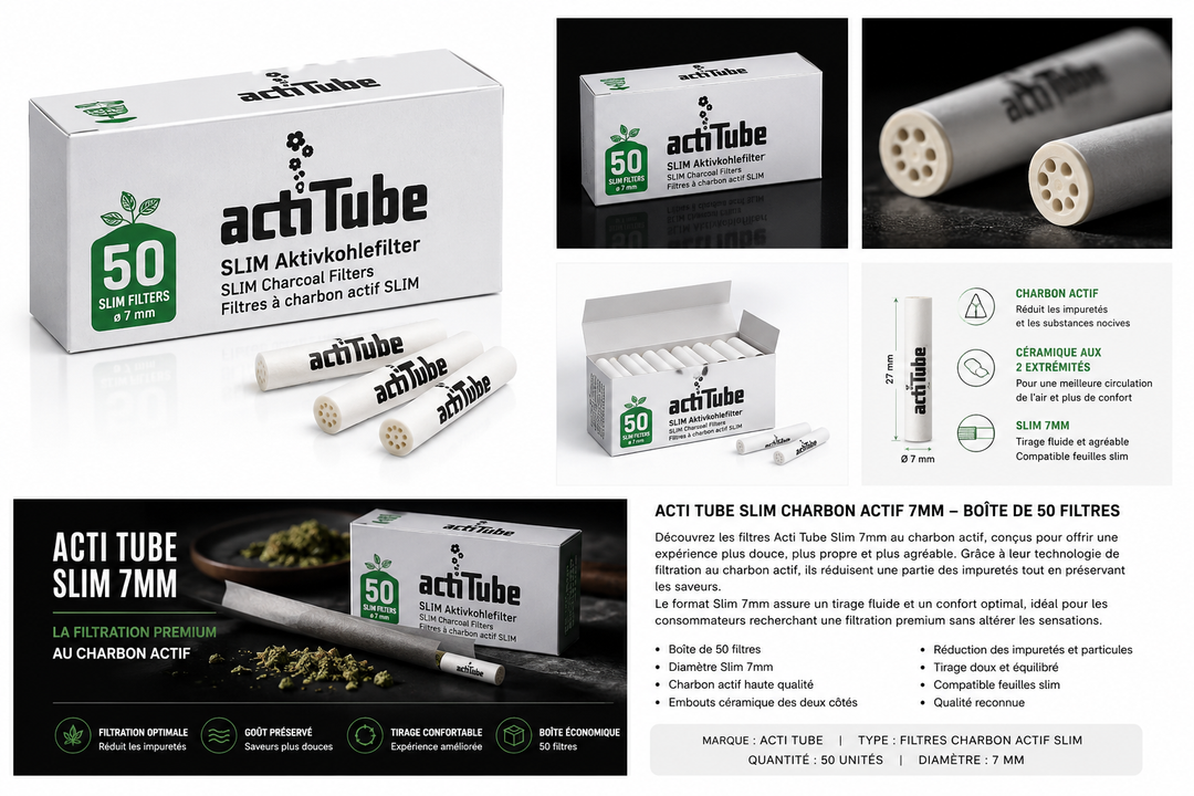 Filtre 7mm au charbon actif premium