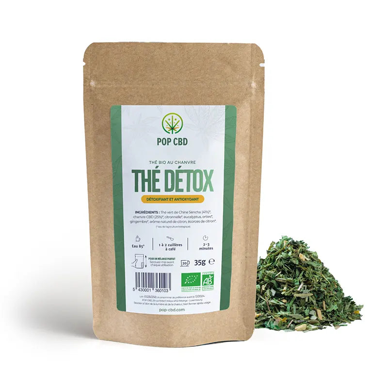 Infusion bio cbd Thé vert détox CBD