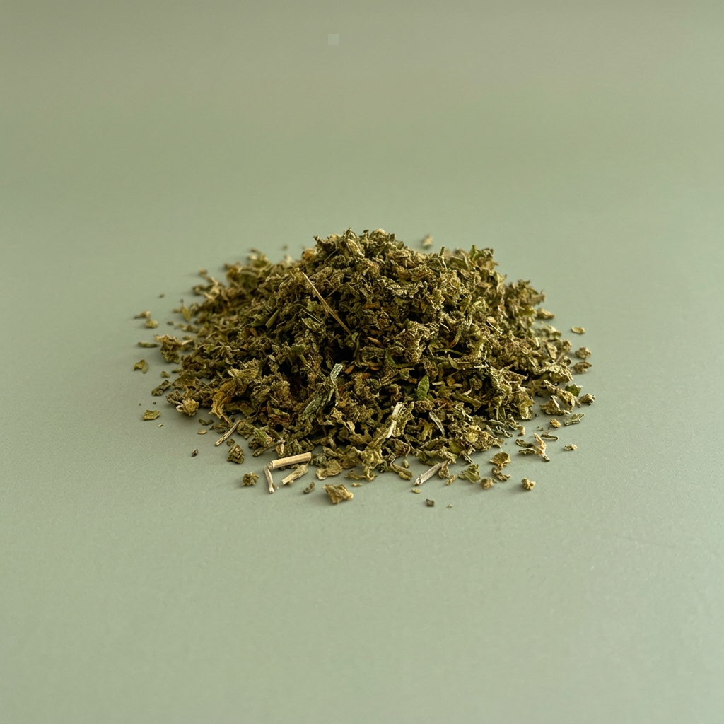 Trim sur fond vert sauge