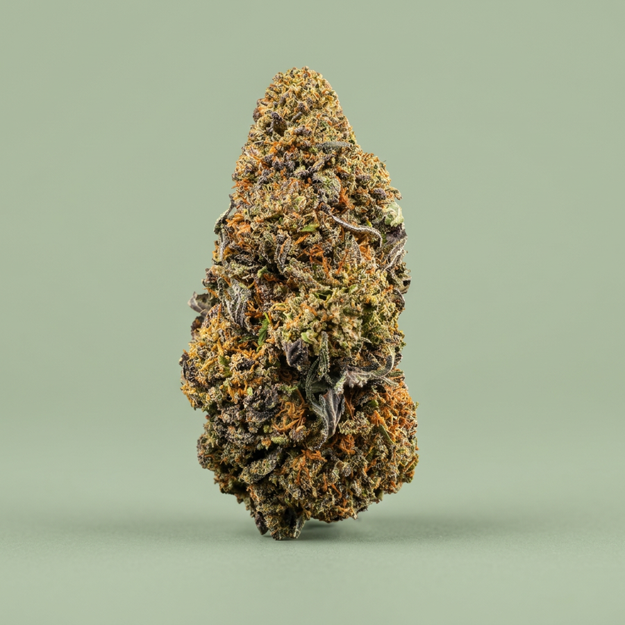 Fleur Tropical Ghost sur fond vert sauge